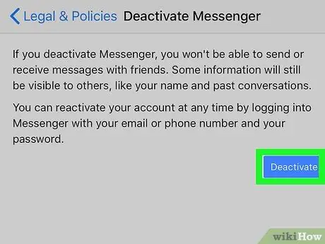 Delete Your Facebook Messenger Account on PC or Mac Step 16