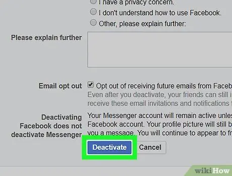 Delete Your Facebook Messenger Account on PC or Mac Step 9