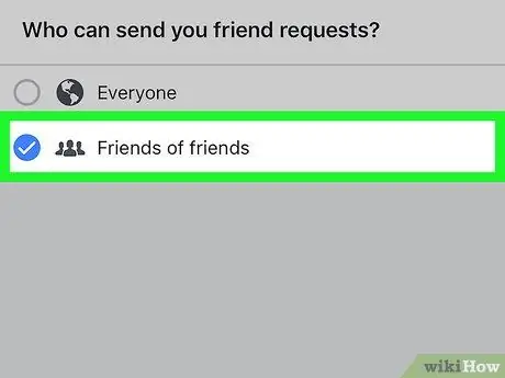 Stop All Friend Requests on Facebook Step 7