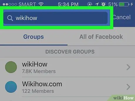 Hitta en grupp på Facebook Steg 5