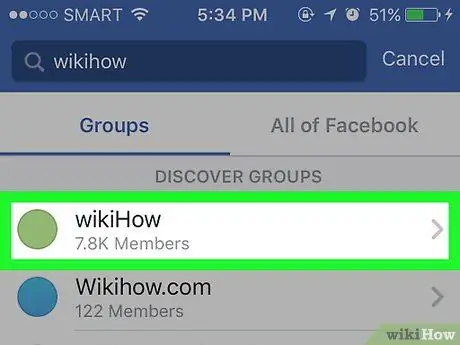 Намерете група във Facebook Стъпка 6