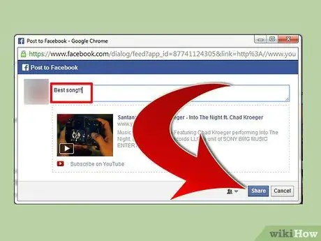 Vložte hudbu na Facebook Krok 5