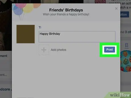 Créez une carte d'anniversaire sur Facebook Étape 23