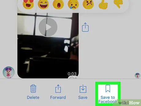 Lagre videoer fra Facebook Messenger til kamerarullen Trinn 10