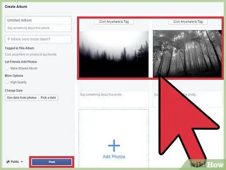 Upload Multiple Photos to Facebook Step 7