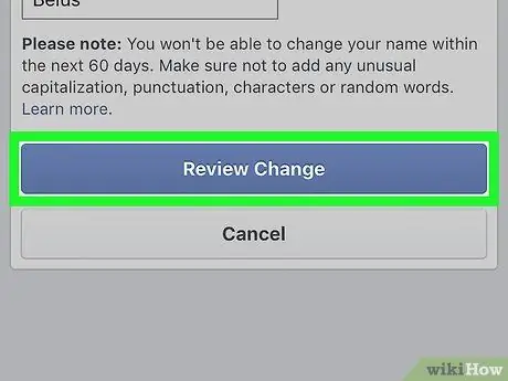 Badilisha Jina Lako kwenye Facebook Hatua ya 8