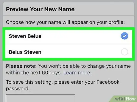 Change Your Name on Facebook Step 9