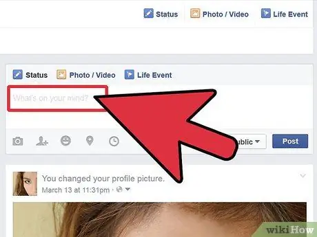 Add Location to a Facebook Post Step 2