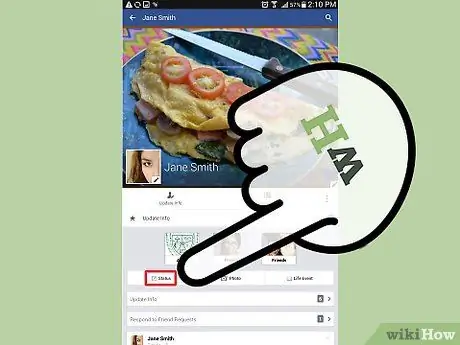 Adicionar local a uma postagem no Facebook Etapa 9