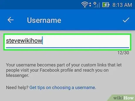 Променете потребителското си име във Facebook Messenger Стъпка 13