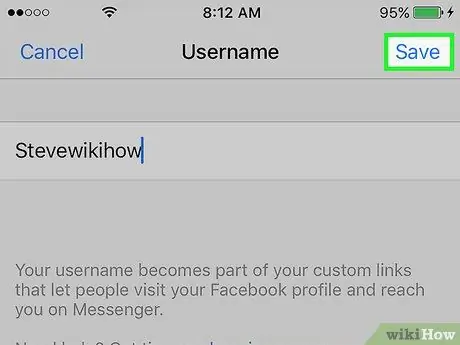 قم بتغيير اسم مستخدم Facebook Messenger الخاص بك - الخطوة 7