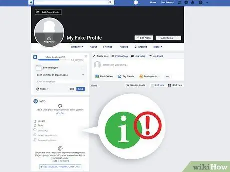 Creați un profil Facebook fals Pasul 3