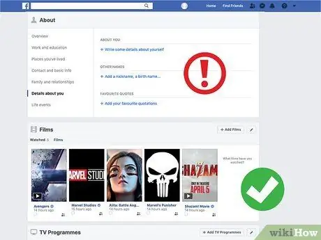 Izveidojiet viltotu Facebook profilu 9. darbība