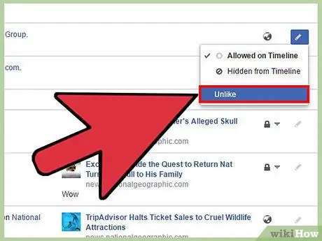Skjul liker på Facebook Trinn 21