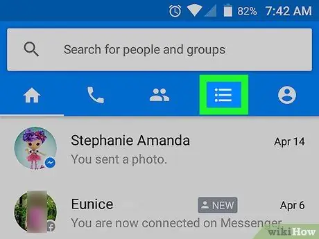 Ver mensagens de não amigos no Facebook Messenger no Android Etapa 3