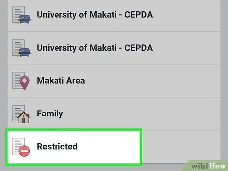 Shtoni dikë në një listë të kufizuar në Facebook Hapi 5