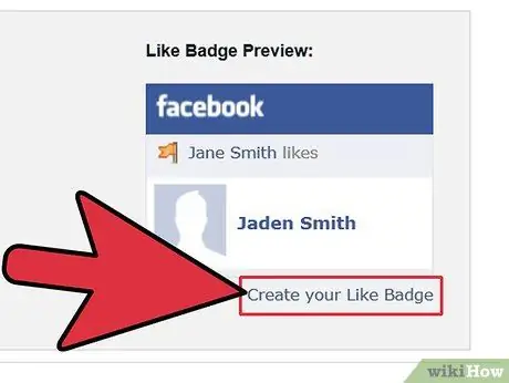 Få et Facebook -badge Trin 5