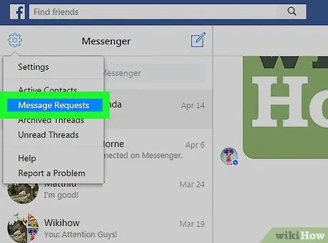 Kompyuter yoki Mac -da Facebook Messenger -dagi do'st bo'lmaganlar xabarlarini ko'ring. 4 -qadam