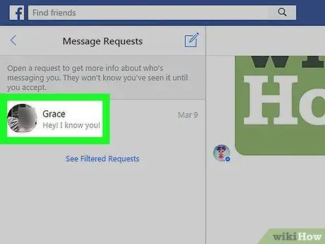 Ver mensajes de no amigos en Facebook Messenger en una PC o Mac Paso 5