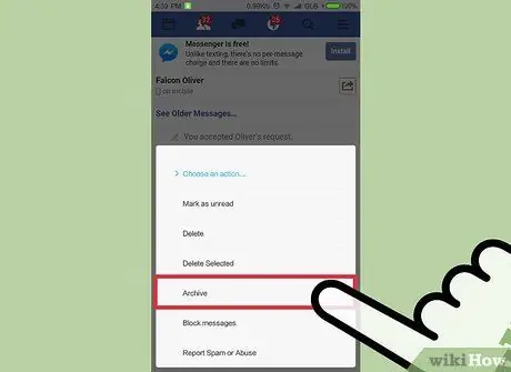 Facebook Mesajını Gizlət Adım 8