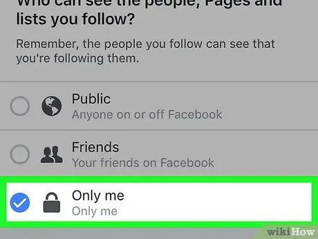 Make Facebook Private Step 10