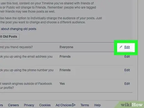 Rendi il passaggio privato di Facebook 33