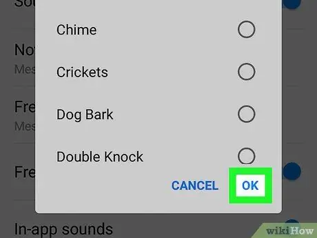 Zmeňte zvuk upozornenia v aplikácii Facebook Messenger v systéme Android, krok 8