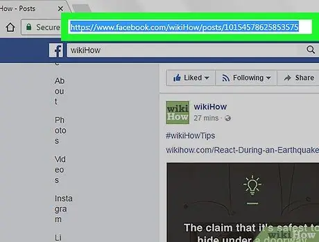 Kunin ang Link sa isang Facebook Post sa isang PC o Mac Hakbang 4