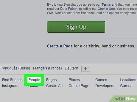 Mireu un perfil de Facebook sense registrar-vos Pas 2