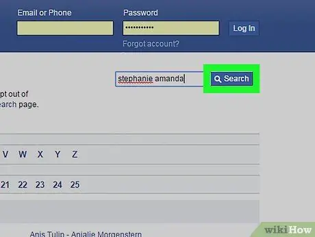 Pogledajte Facebook profil bez registracije Korak 5