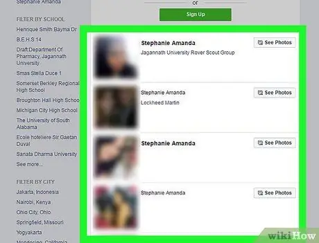 Pogledajte Facebook profil bez registracije Korak 6