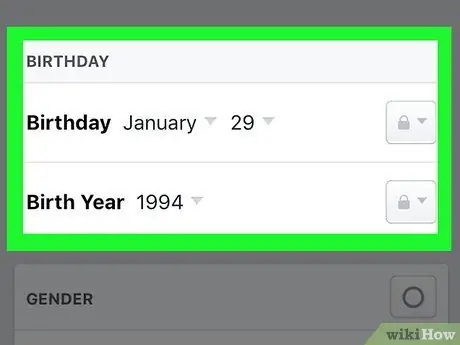 Badilisha siku yako ya kuzaliwa kwenye Facebook Hatua ya 6