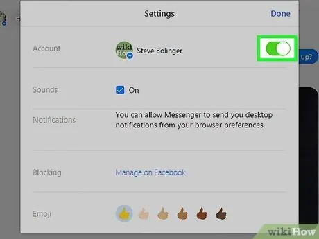 'Facebook Messenger Adım 10'da "Şimdi Etkin"i Gizle