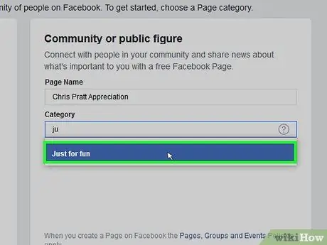 Create a Facebook Fan Page Step 6