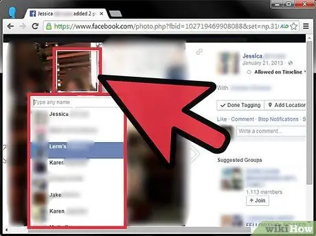 Tagga foton på Facebook Steg 9