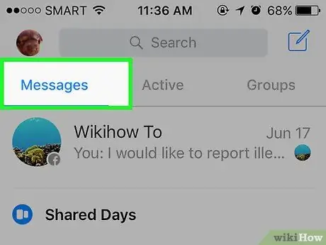 Delete Messages on Facebook Mobile Step 2