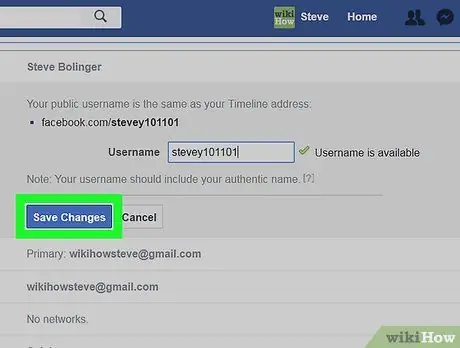 Change Your Facebook URL Step 13