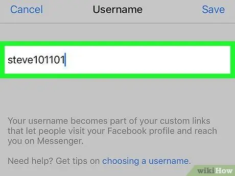 Baguhin ang Iyong Facebook URL Hakbang 6