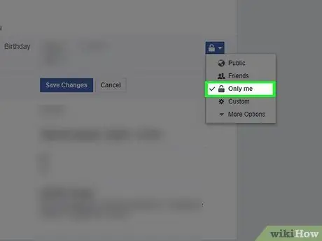 Cachez votre anniversaire sur Facebook Étape 27