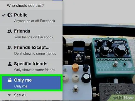 Направете снимки частни във Facebook Стъпка 8