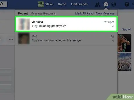 Facebook Messenger -ga xabar yubormasdan Enter -ni bosing 3 -qadam