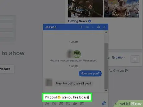 Pritisnite Enter bez slanja poruke na Facebook Messengeru Korak 4