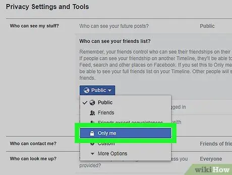 إخفاء الأصدقاء على Facebook الخطوة 14