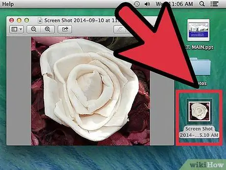 Maak 'n skermkiekie in Mac OS X Stap 4