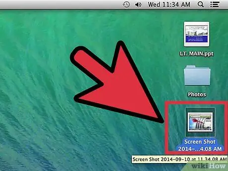 Feu una captura de pantalla al Mac OS X Pas 8