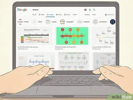 Etapa 4 para fazer uma linha do tempo