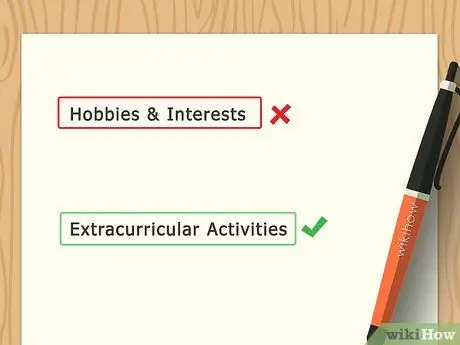 Write About Your Hobbies and Interests Step 2