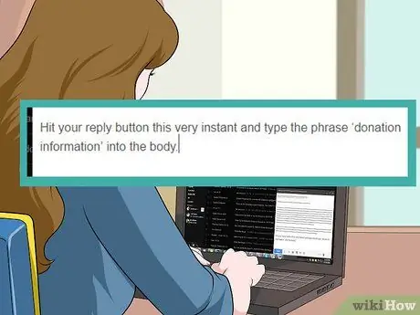 Skriv ett e -postmeddelande som ber om donationer Steg 8