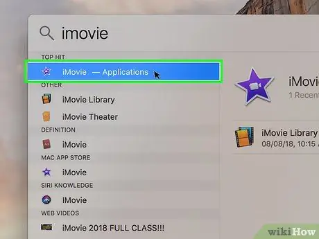 Përdorni hapin 1 të iMovie