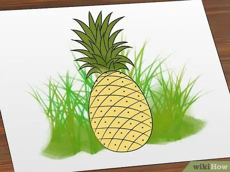 Nacrtajte ananas Korak 8